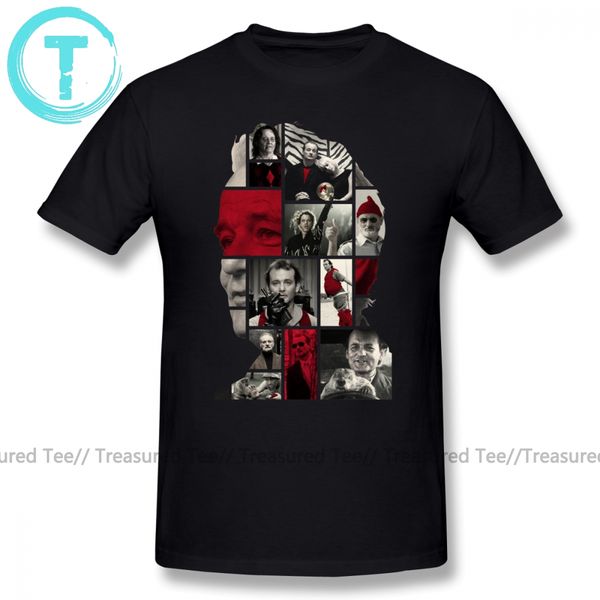 wes anderson t shirt bill murray t-shirt basic short sleeves tee shirt plus size male 100 percent cotton awesome printed tshirt